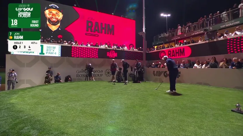 Reigning Individual Champ Jon Rahm gets Rd. 1 underway!