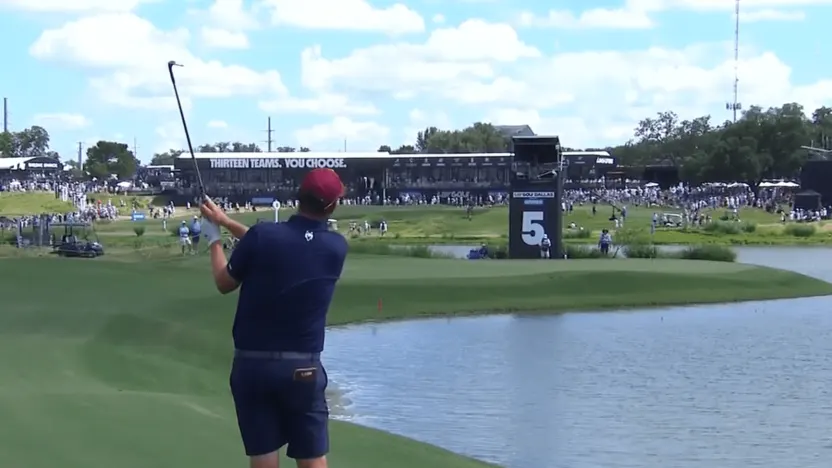 Another eagle: Leishman holes out again on Day 2 in Dallas