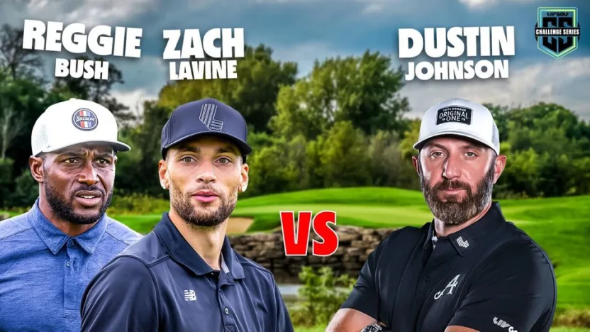 image: Dustin Johnson vs. Reggie Bush and Zach LaVine | LIV Challenge Series