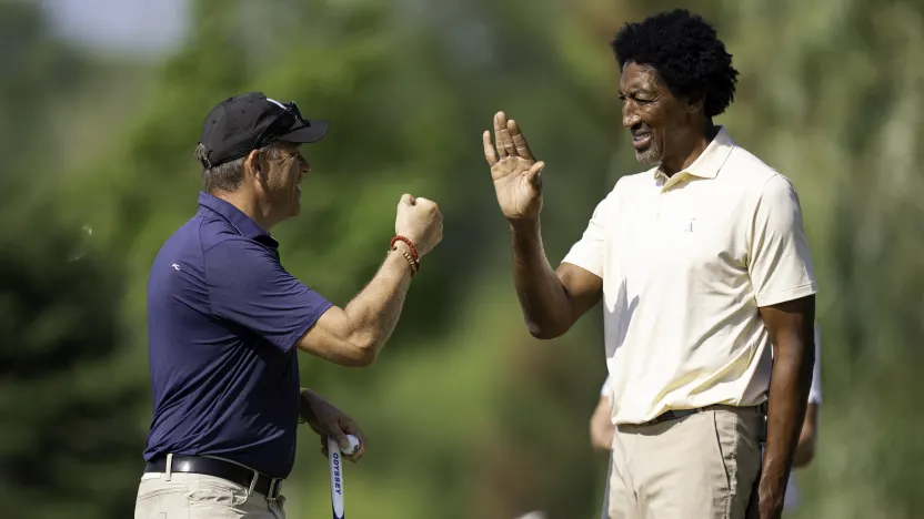 Scottie Pippen attends LIV Golf Indianapolis 2025. 