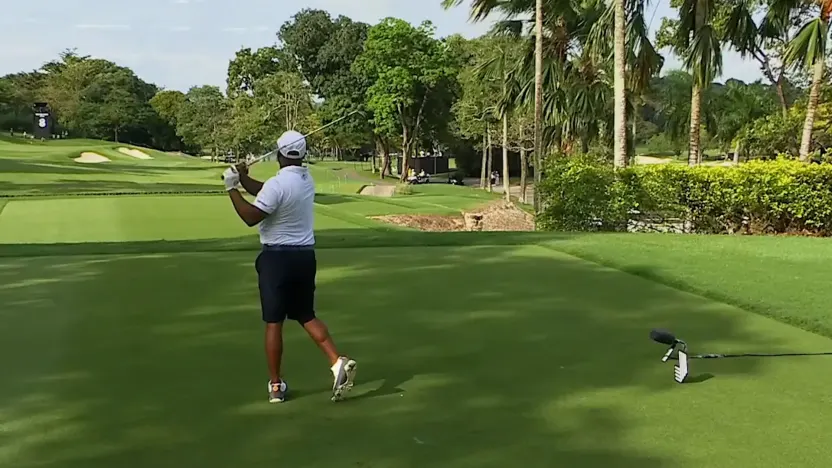 Harold Varner III nearly aces it!