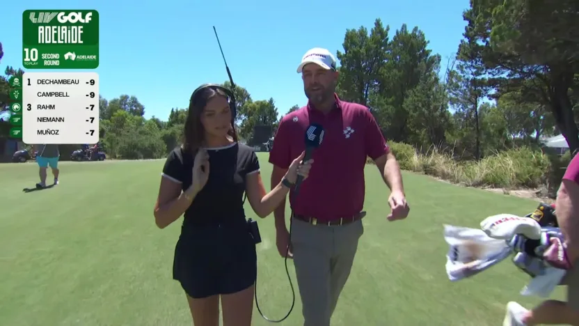 Leishman talks birdies and Adelaide atmosphere in Rd. 2