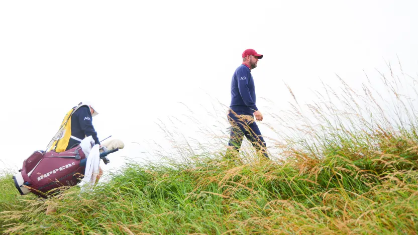 Marc Leishman of Ripper GC walks on the second hole during the second round of The Open Championship at Royal Portrush Golf Club on Friday, July 18, 2025 in Portrush, Northern Ireland. (Photo by Chris Trotman/LIV Golf)