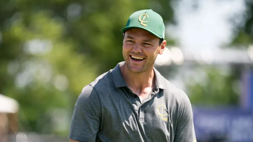 Captain Martin Kaymer of Cleeks GC at Heng Time during the practice round ahead of LIV Golf Bedminster at the Trump National Golf Club on Wednesday, August 09, 2023 in Bedminster, New Jersey. (Photo by Hailey Garrett/LIV Golf)