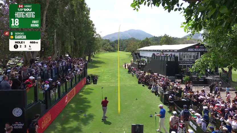Defending champ Sergio Garcia gets Rd. 1 underway!