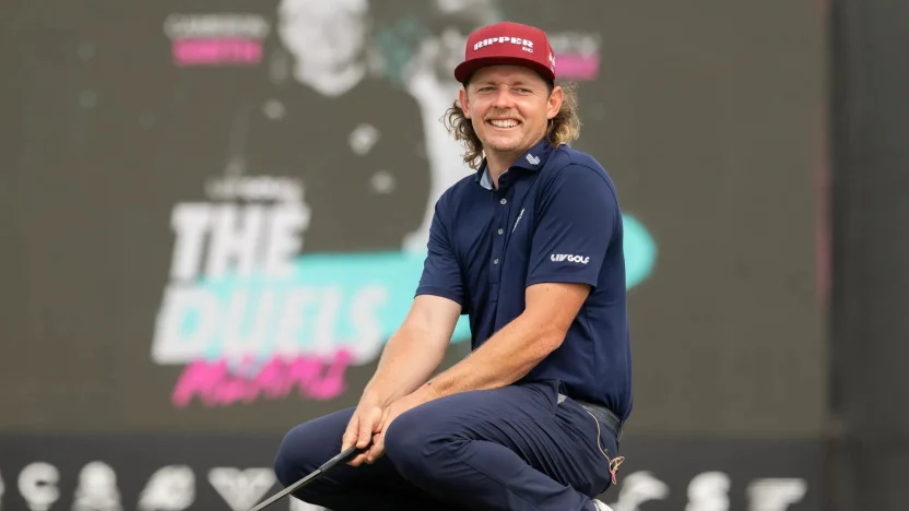 Captain Cameron Smith of Ripper GC is seen on the 14th green during The Duels before the start of LIV Golf Miami at Trump National Doral on Thursday, April 03, 2025 in Miami, Florida. (Photo by Charles Laberge/LIV Golf)