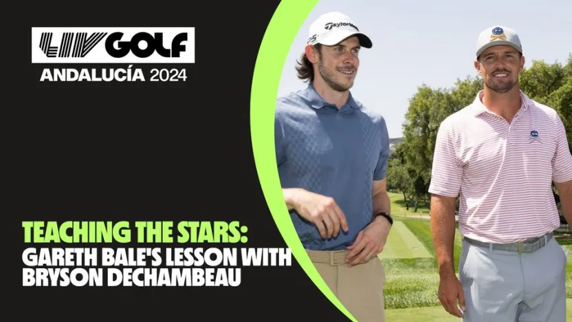 image: Teaching the Stars: Gareth Bale's lesson with DeChambeau