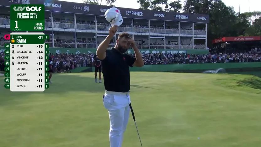 Watch: Jon Rahm's victory putt in Mexico City