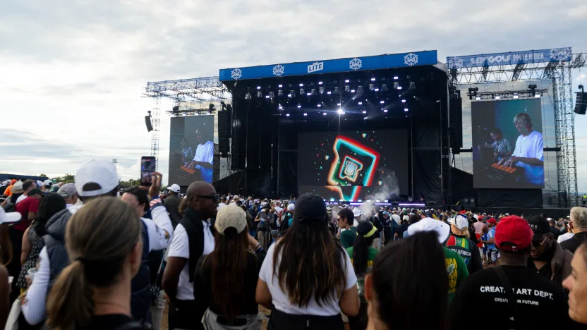 Goldfish performs following the final round of LIV Golf South Africa at The Club at Steyn City on Sunday, March 22, 2026 in Midrand, South Africa. (Photo by SS/LIV Golf)
