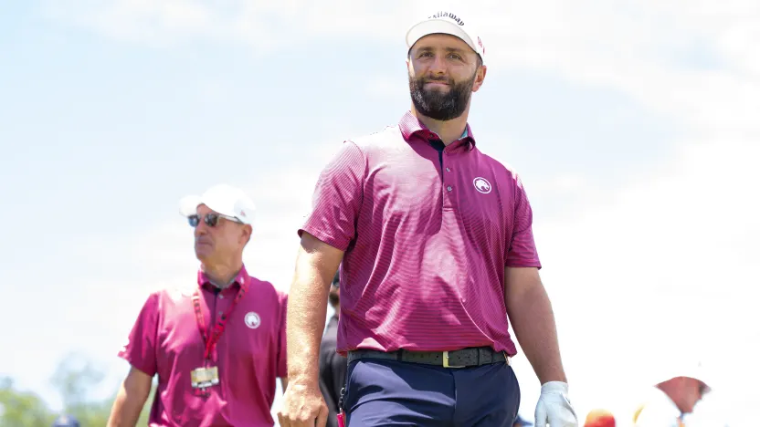 Captain Jon Rahm of Legion XIII is seen on the driving range during the second round of LIV Golf Virginia at Robert Trent Jones Golf Club on Saturday, June 07, 2025 in Gainesville, Virginia. (Photo by Mateo Villalba/LIV Golf)