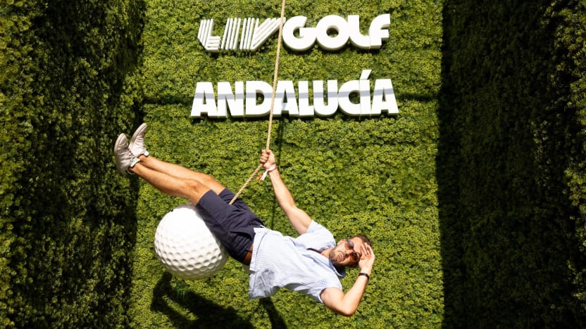 Fans at the Fan Village during the first round of LIV Golf Andalucía at the Real Club Valderrama on Friday, June 30, 2023 in San Roque, Spain. (Photo by Scott Taetsch/LIV Golf)