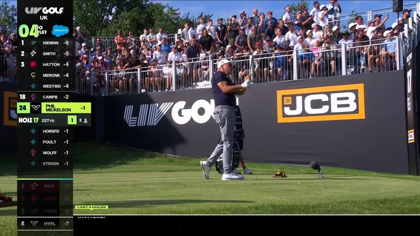 Phil Mickelson nearly aces it on Day 1! 