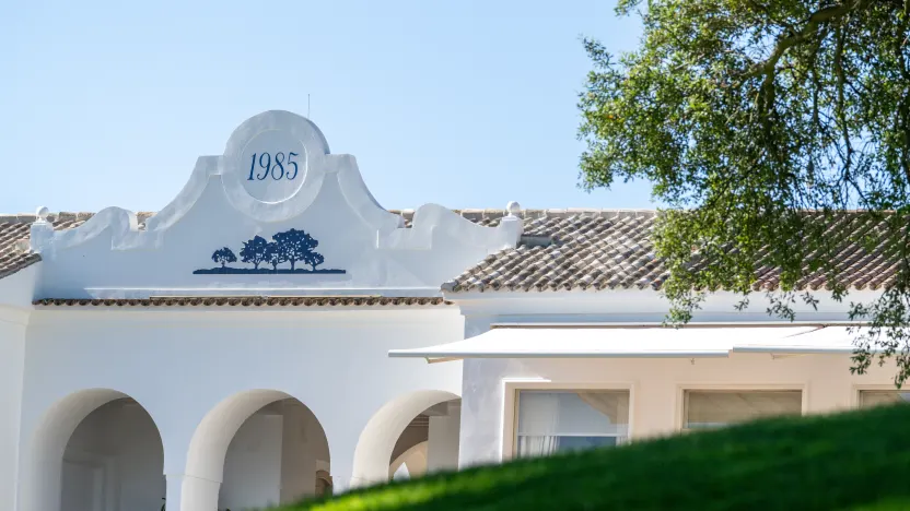 A general view of the clubhouse during the final round of LIV Golf Andalucía at Real Club Valderrama on Sunday, July 13, 2025 in San Roque, Spain. (Photo by Matthew Harris/LIV Golf)