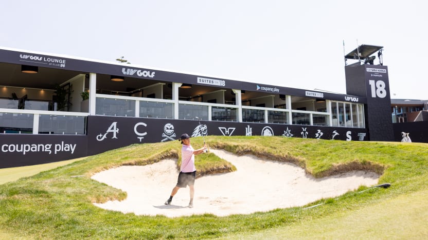 Anthony Kim during the practice round before the start of LIV Golf Korea at Jack Nicklaus Golf Club on Wednesday, April 30, 2025 in Incheon, South Korea. (Photo by Chris Trotman/LIV Golf)