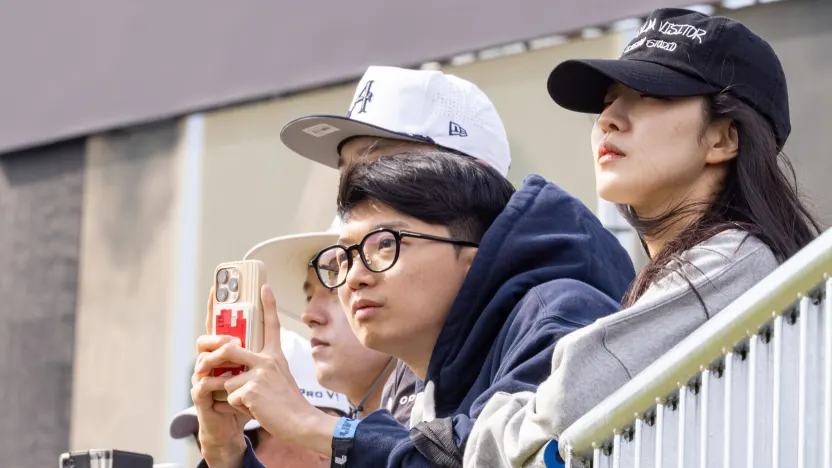 Fans seen during the first round of LIV Golf Korea at Jack Nicklaus Golf Club on Friday, May 02, 2025 in Incheon, South Korea. (Photo by Chris Trotman/LIV Golf)