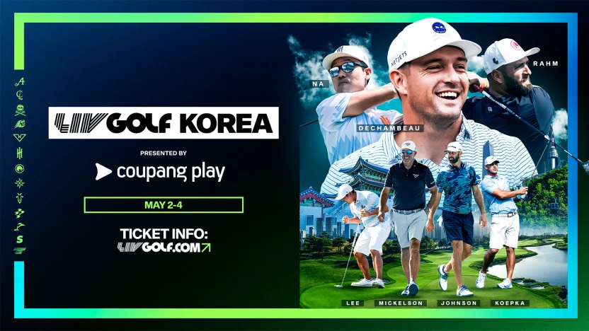 image: Coupang Play announced as presenting partner of LIV Golf Korea, partners with Iron Heads