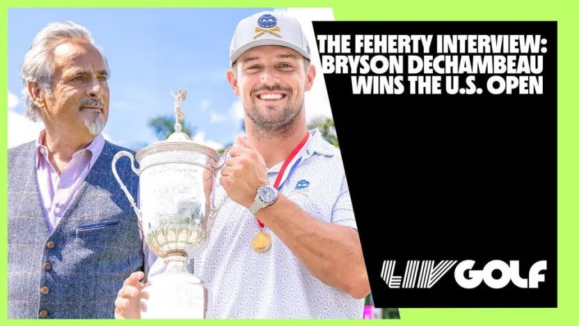 image: The Feherty Interview: Bryson DeChambeau wins the U.S. Open