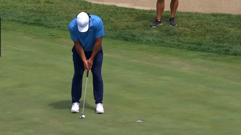 Brooks makes 3rd birdie in a row on day one!  
