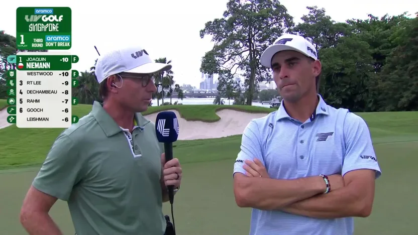 Defending champ Joaquin Niemann back on top after Round 3