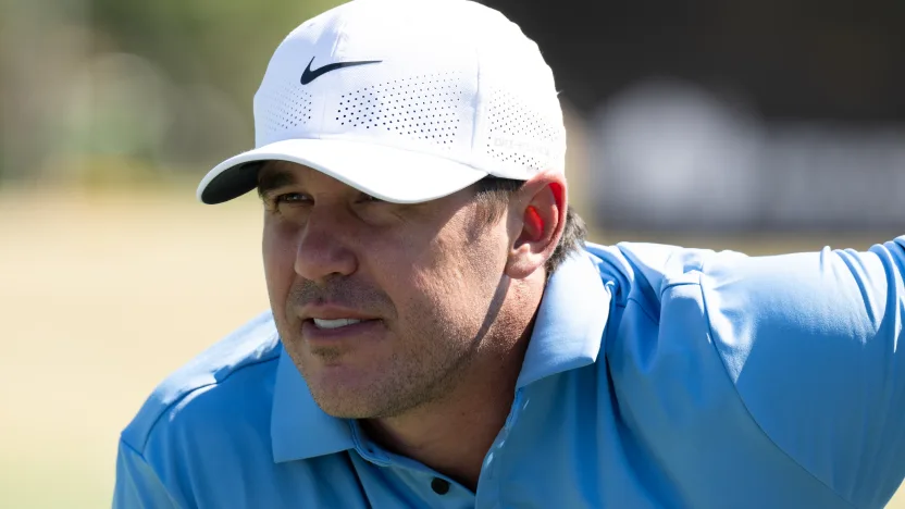 Captain Brooks Koepka of Smash GC is seen on the driving range during the practice round before the start of LIV Golf Adelaide at Grange Golf Club on Tuesday, February 11, 2025 in Adelaide, Australia. (Photo by Matthew Harris/LIV Golf)