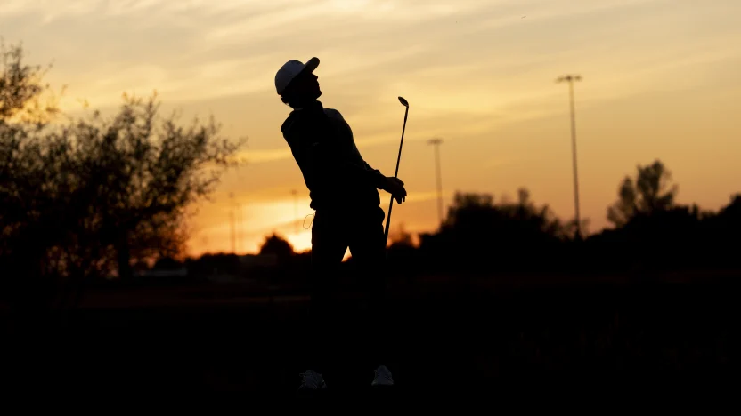 image: Captain Joaquín Niemann of Torque GC hits his shot before the start of LIV Golf Riyadh at Riyadh Golf Club on Monday, Feb. 03, 2025 in Riyadh, Saudi Arabia. (Photo by Chris Trotman/LIV Golf)