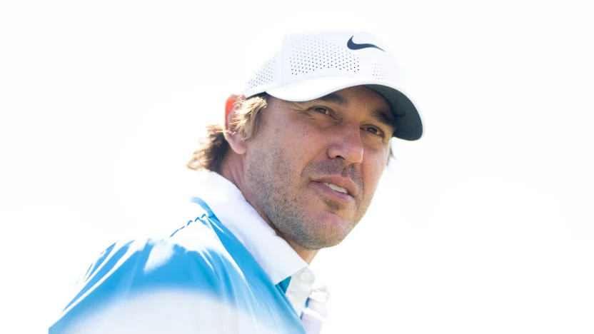 Captain Brooks Koepka of Smash GC is seen on the driving range before the final round of LIV Golf Team Championship Michigan at The Cardinal at Saint John’s on Sunday, August 24, 2025 in Plymouth, MIchigan. (Photo by Charles Laberge/LIV Golf)