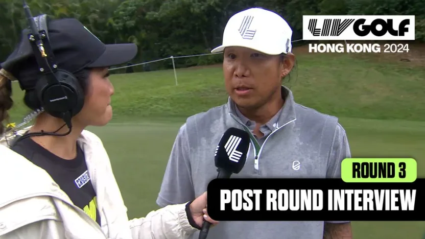 image: INTERVIEW: ANTHONY KIM "GRATEFUL FOR OPPORTUNITY" AFTER CARDING 65: | LIV GOLF HONG KONG