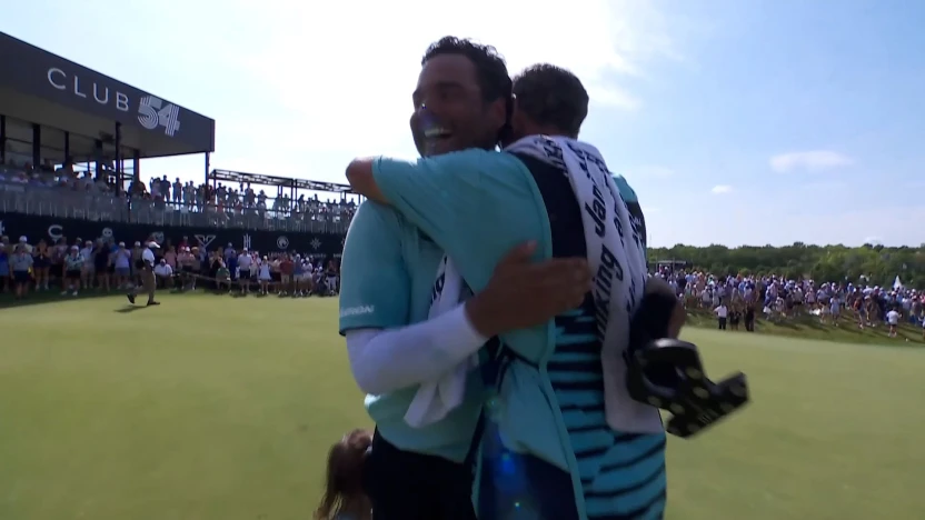 Watch: Muñoz birdie on the 18th hole to win in Indy