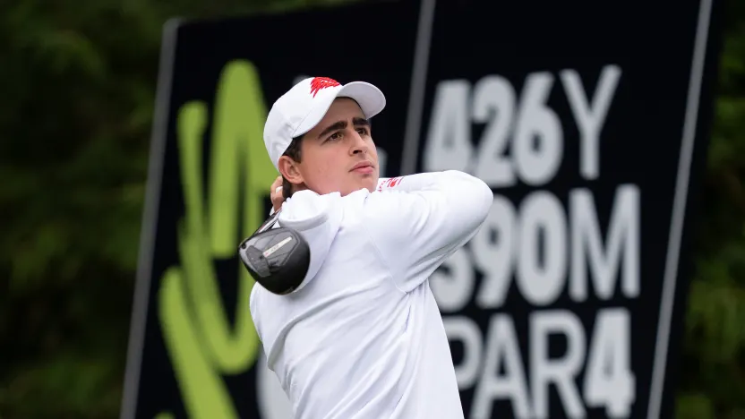 Luis Masaveu of Fireballs GC hits his shot from the 15th tee during the first round of LIV Golf Hong Kong at Hong Kong Golf Club Fanling on Friday, March 07, 2025 in Fanling, Hong Kong. (Photo by Mateo Villalba/LIV Golf)