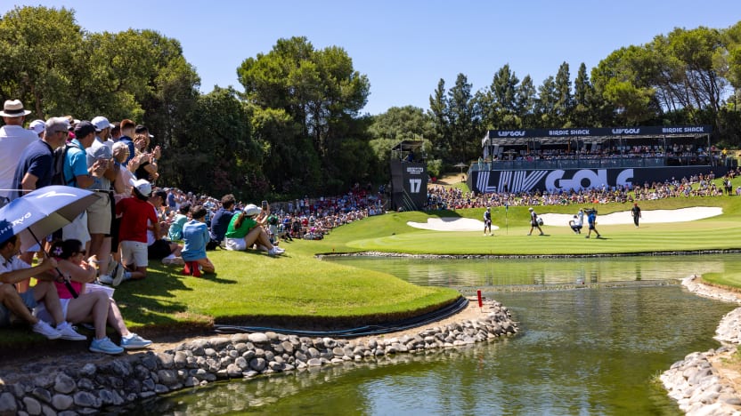 A general view of the BIrdie Shack during the final round of LIV Golf Andalucía at Real Club Valderrama on Sunday, July 13, 2025 in San Roque, Spain. (Photo by Chris Trotman/LIV Golf)