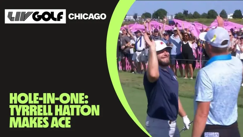 image: Hole-in-one! Legion XIII’s Tyrrell Hatton makes ace in Chicago