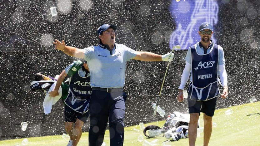 Hole-in-one! Patrick Reed aces watering hole