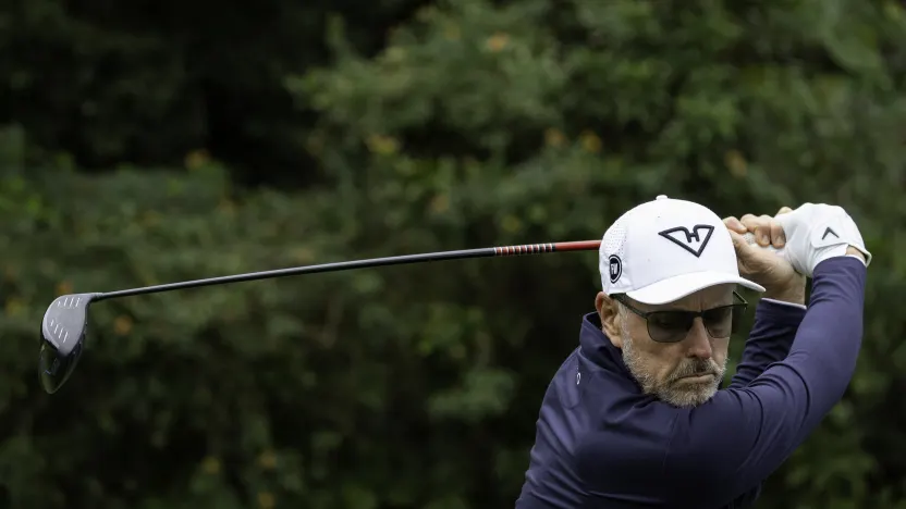 Captain Phil Mickelson of HyFlyers GC hits his shot from the 11th tee during the pro-am before the start of LIV Golf Hong Kong at Hong Kong Golf Club Fanling on Thursday, March 06, 2025 in Fanling, Hong Kong. (Photo by Jon Ferrey/LIV Golf)