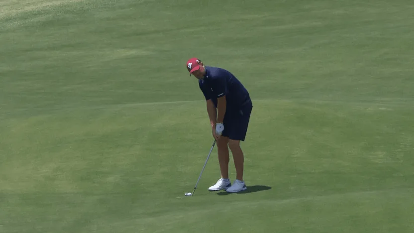 Watch: Leishman's incredible hole-out eagle in Round 2