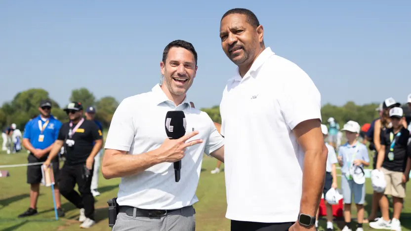 Mark Jackson attends LIV Golf Indianapolis 2025. 