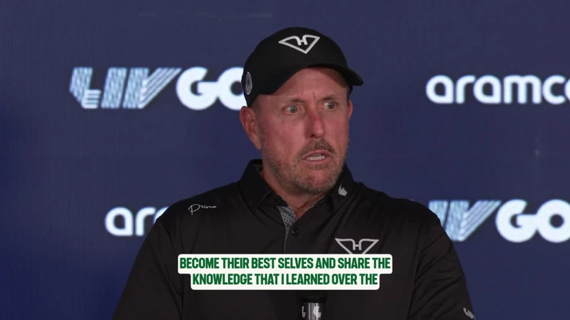 Phil Mickelson on helping young players develop faster