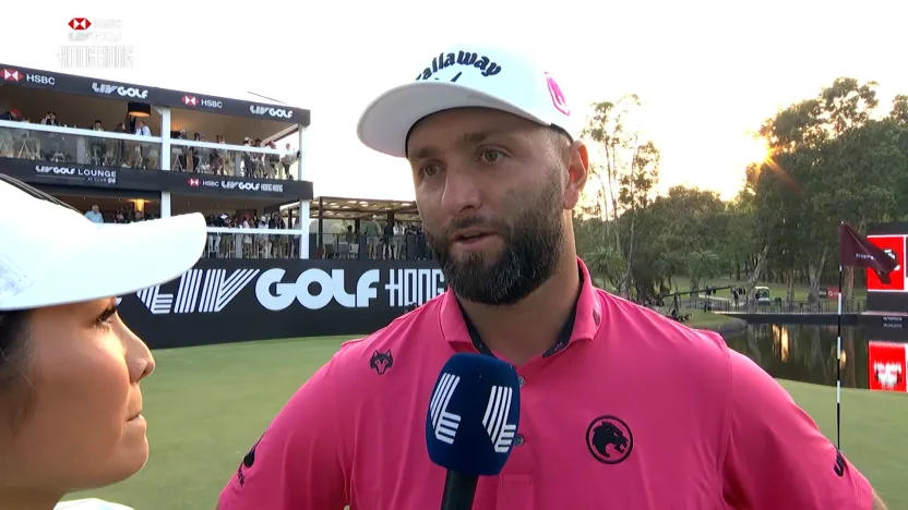 Rahm: "hoping tomorrow I have a good Sunday and get it done'