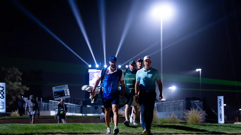 image: Co-Captain Lee Westwood of Majesticks GC seen during the first round of LIV Golf Riyadh at Riyadh Golf Club on Thursday, February 06, 2025 in Riyadh, Saudi Arabia. (Photo by Mateo Villalba/LIV Golf)