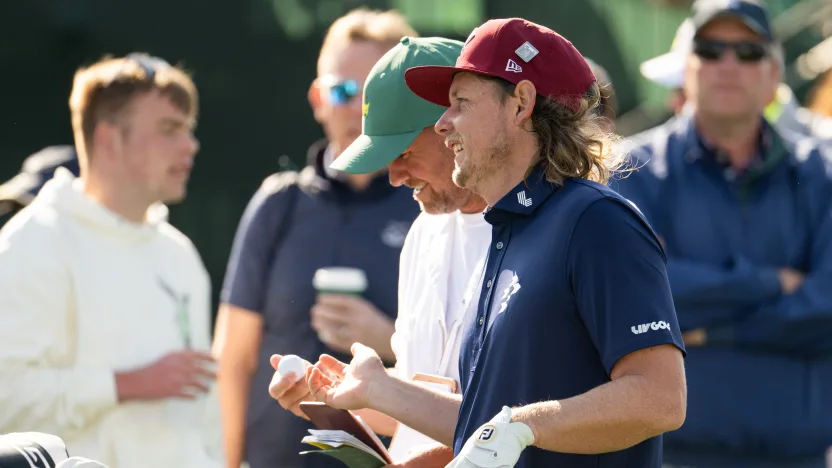 Captain Cameron Smith of Ripper GC is seen during the practice round before the start of The Masters at the Augusta National Golf Club on Wednesday, April 09, 2025 in Augusta, Georgia. (Photo by Montana Pritchard/LIV Golf)