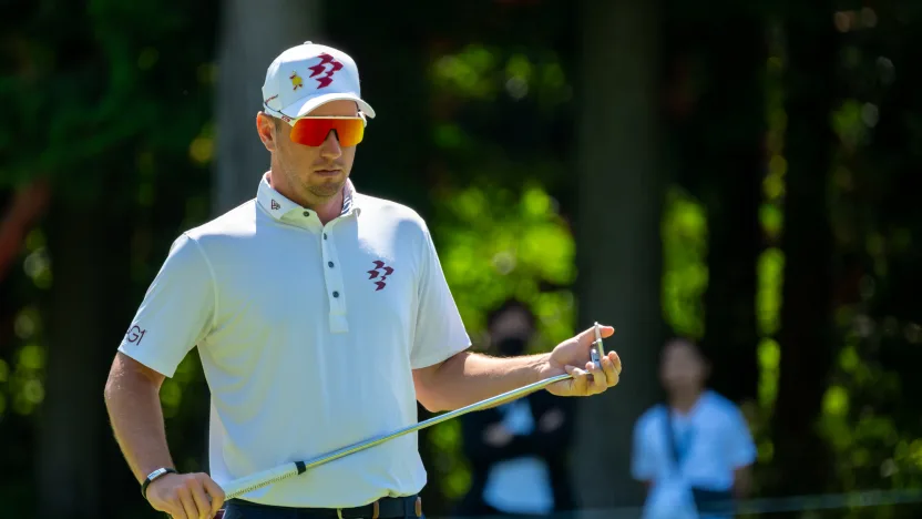 Ripper GC's Herbert grabs first-round lead with second-hand putter at International Series Japan