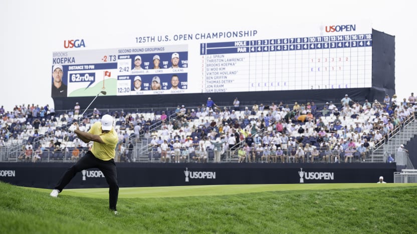 Koepka leads LIV Golf group in mix entering weekend at U.S. Open