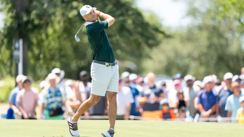 Captain Martin Kaymer of Cleeks GC hits his shot on the tenth hole during the final round of LIV Golf Dallas at Maridoe Golf Club on Sunday, June 29, 2025 in Carrollton, Texas. (Photo by LIV Golf)