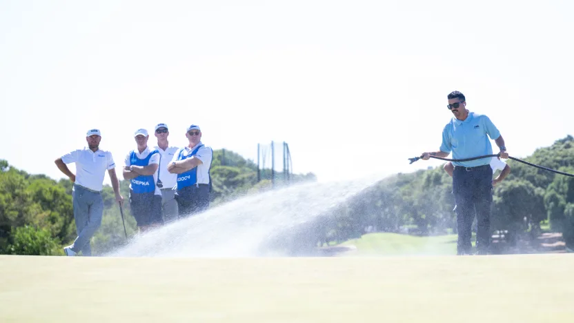 LIV Golf Andalucía Rd. 1 suspended until Saturday due to high winds, unplayable conditions

