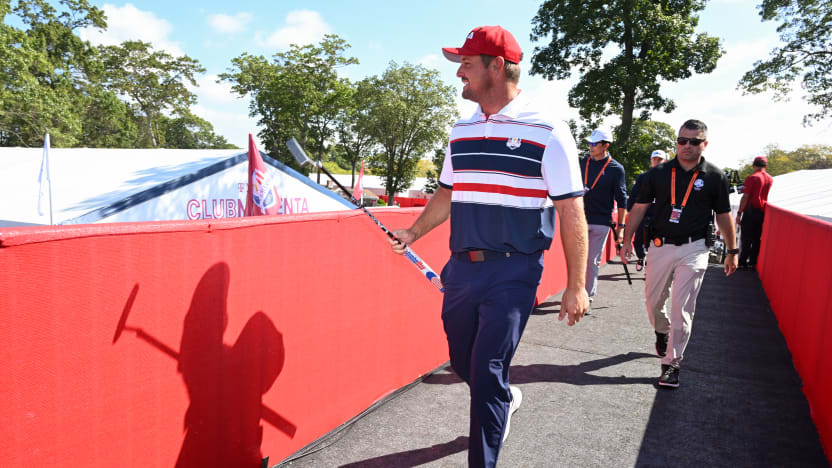 Bryson DeChambeau of Team USA is seen during the singles match play of the Ryder Cup at Bethpage Black Golf Course on Sunday, September 28, 2025 in Farmingdale, New York. (Photo by Charles Laberge/LIV Golf)