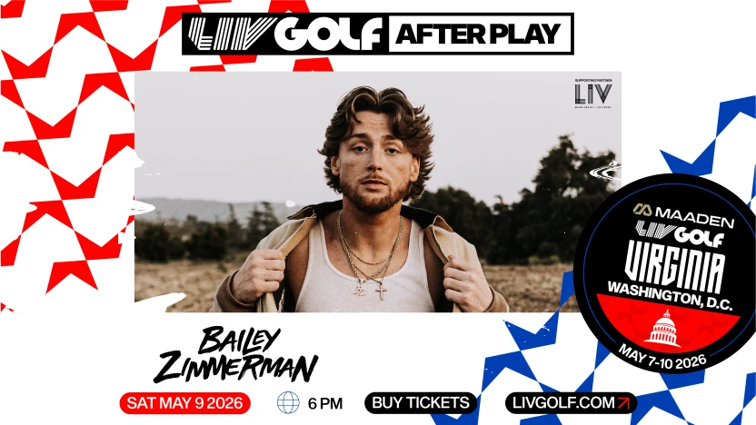 Country music star Bailey Zimmerman to headline Maaden LIV Golf Virginia’s concert lineup for LIV Golf’s 2026 U.S. debut