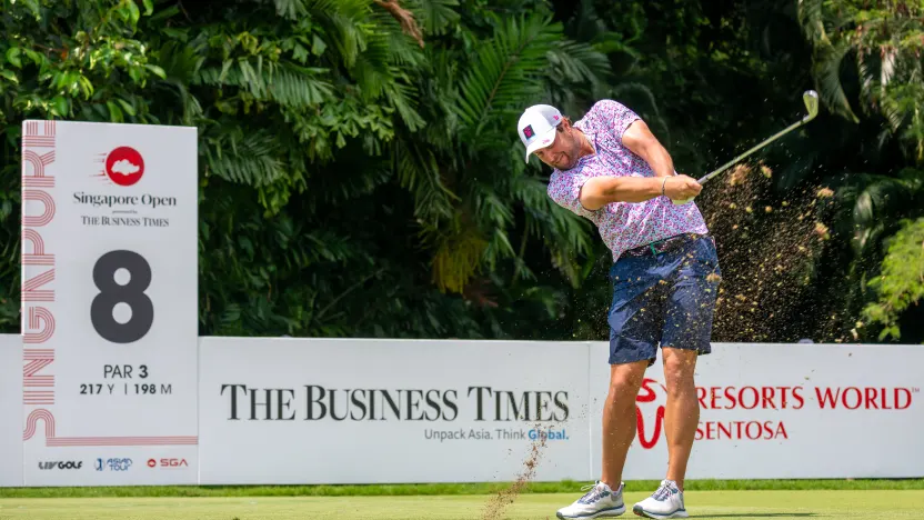 Uihlein shrugs off physical toll to make strong Singapore Open statement