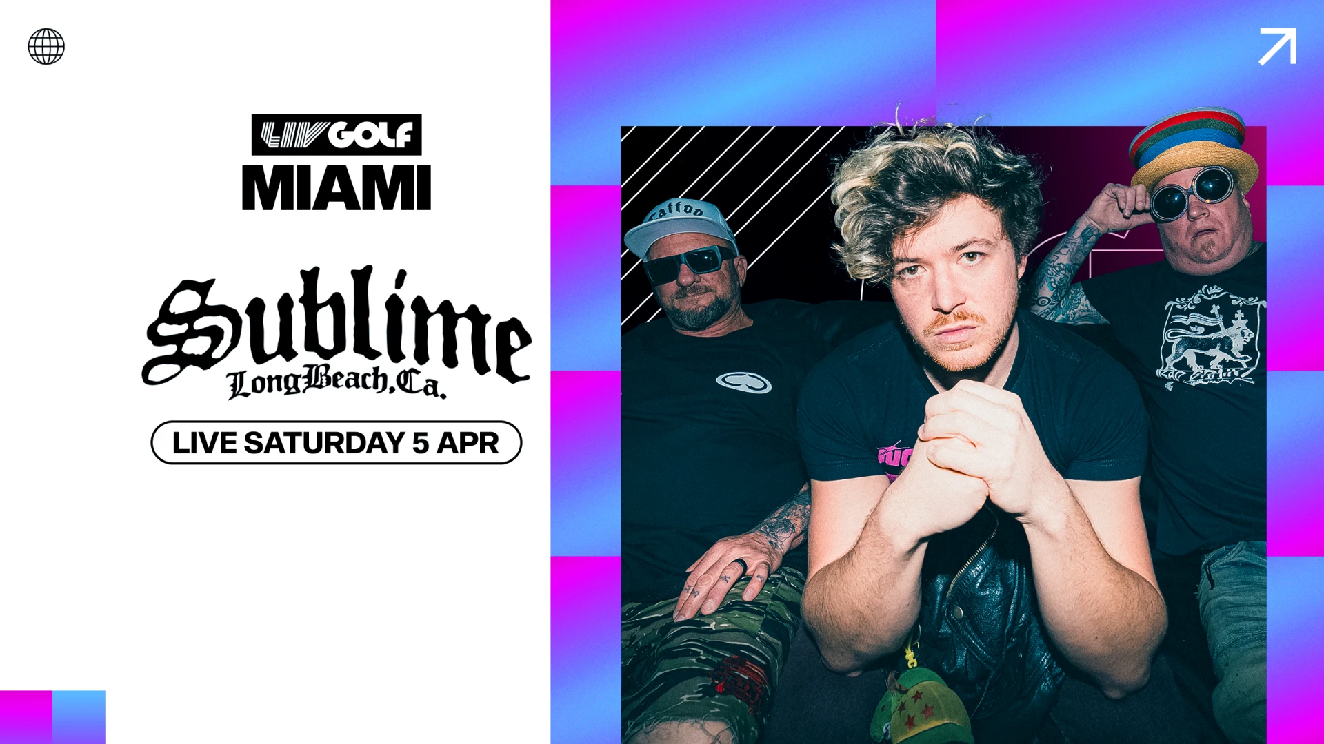 Legendary band Sublime to headline LIV Golf Miami Saturday 