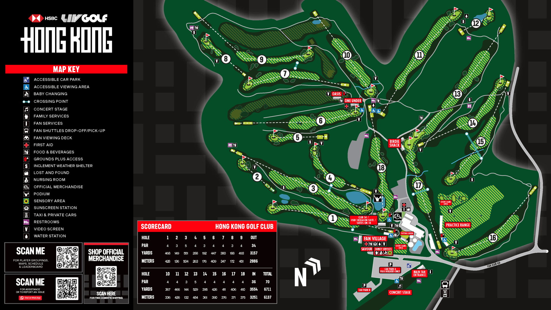 LIV Hong Kong 2026 Site Map