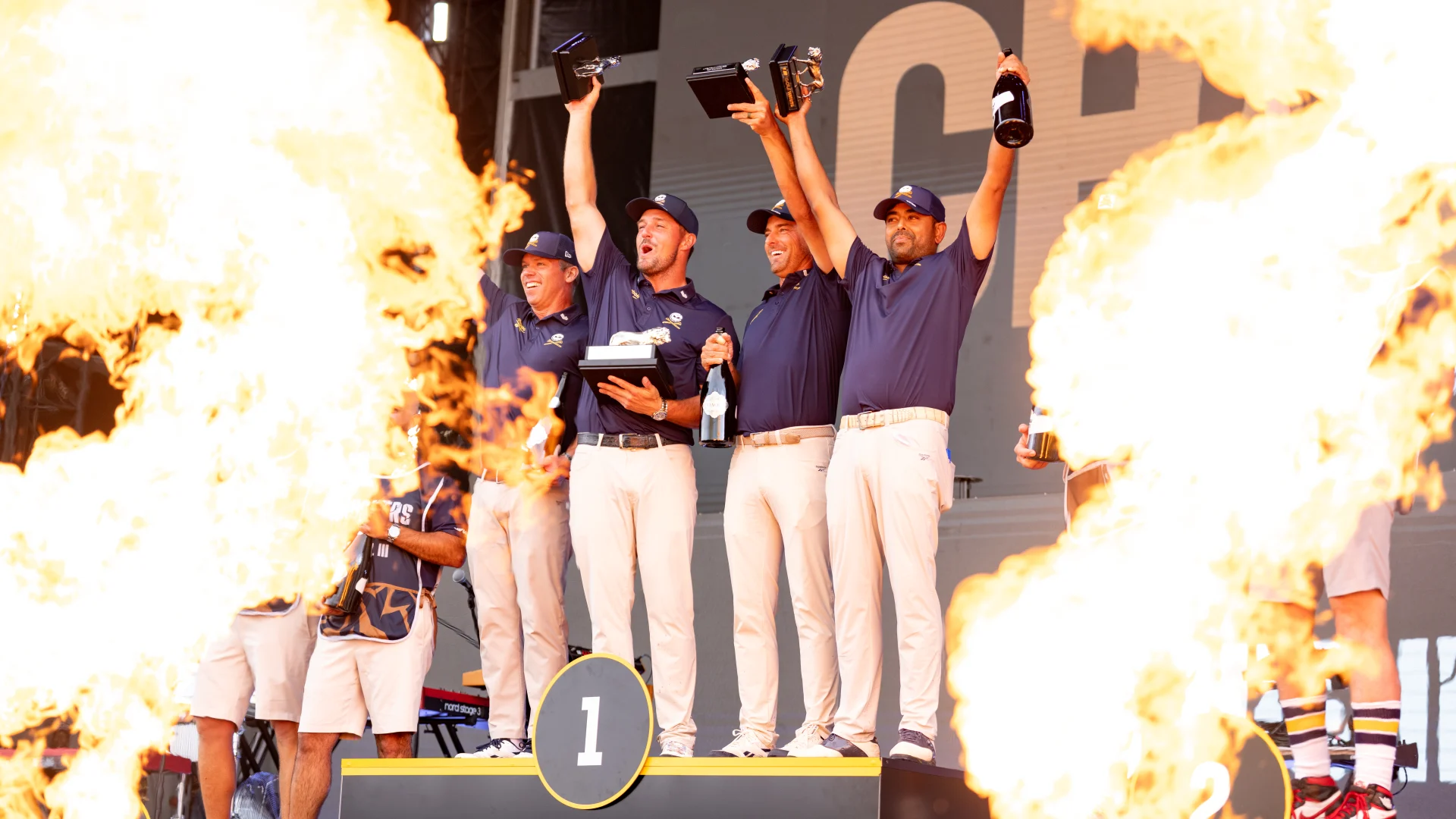 DeChambeau, Crushers sweep both trophies; Southern Guards one stroke back at LIV Golf South Africa