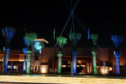 The clubhouse during the pro-am before the start of LIV Golf Riyadh at Riyadh Golf Club on Wednesday, February 05, 2025 in Riyadh, Saudi Arabia. (Photo by Pedro Salado/LIV Golf)